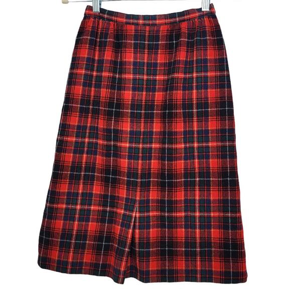 Vintage Pendleton Authentic Macinnes 100% Virgin Wool Plaid Petite Skirt Sz US 8 - Picture 2 of 13